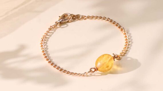 Citrine Single Tumble Bracelet