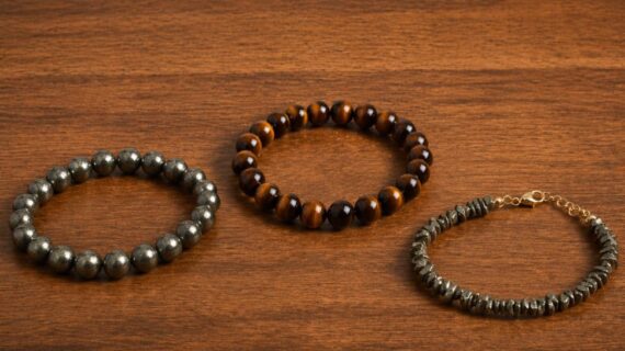 Styling Pyrite and Tiger Eye Bracelets for Men & Women