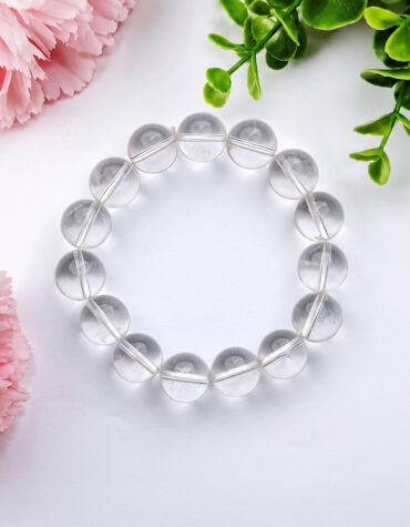 clear quartz bracelet 14mm