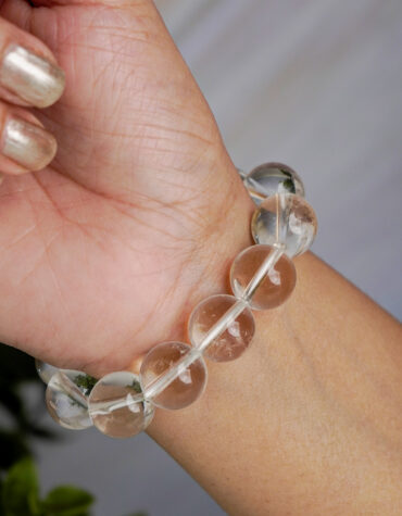 clear quartz bracelet 14mm