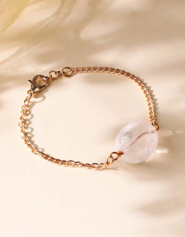 Clear-Quartz-Single-Tumble-Bracelet-Shubhanjali-Store
