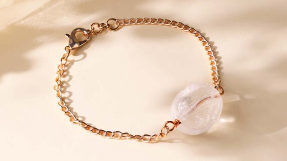Clear Quartz Single Tumble Bracelet