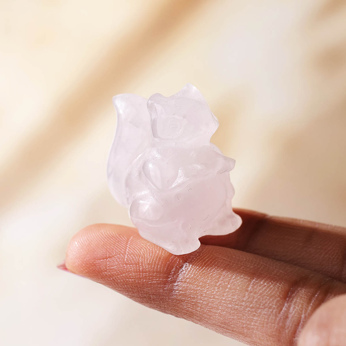 Clear Quartz Squirrel 1 Inch (1)