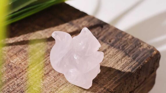 Clear Quartz Squirrel 1 Inch