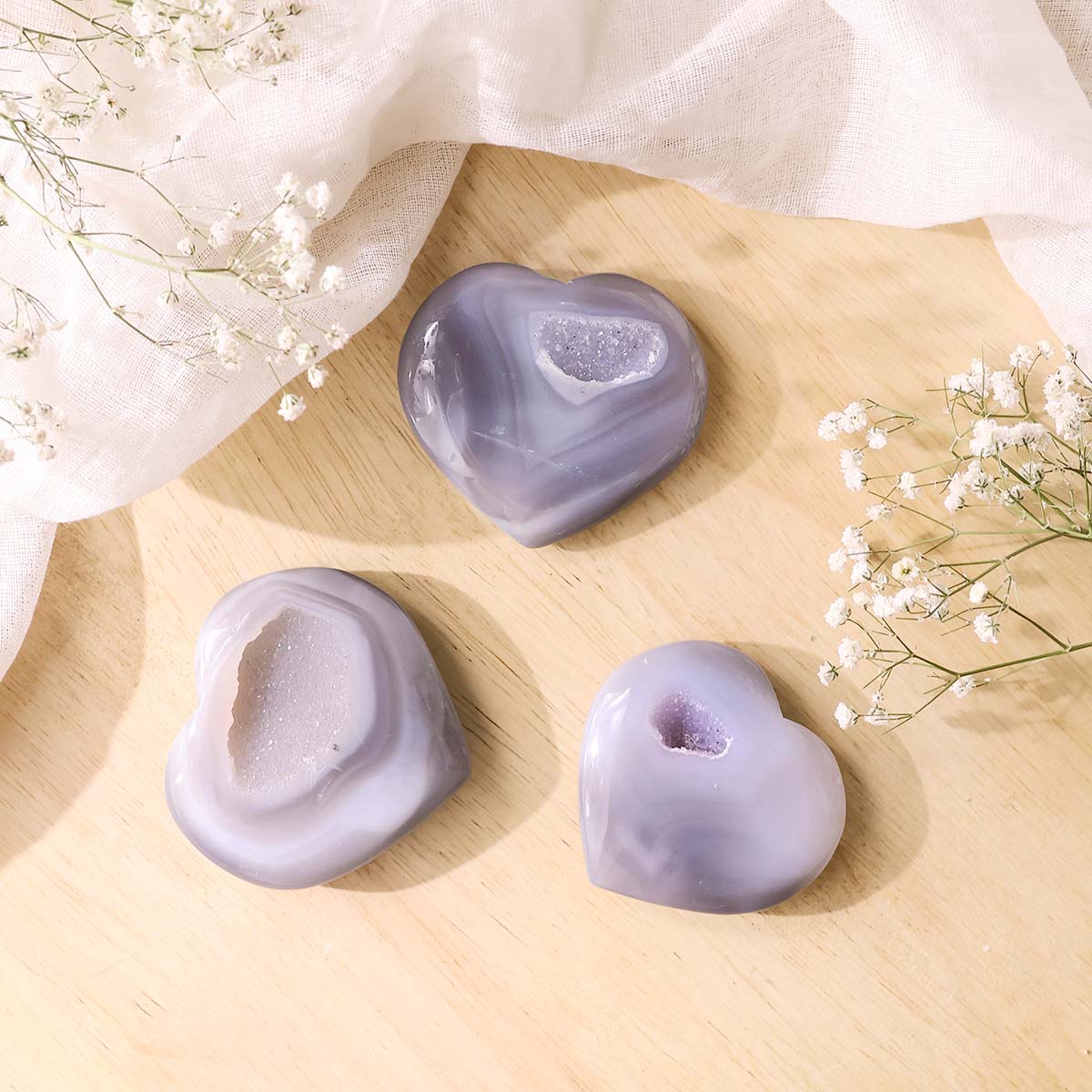 Druzy Agate Heart (10)