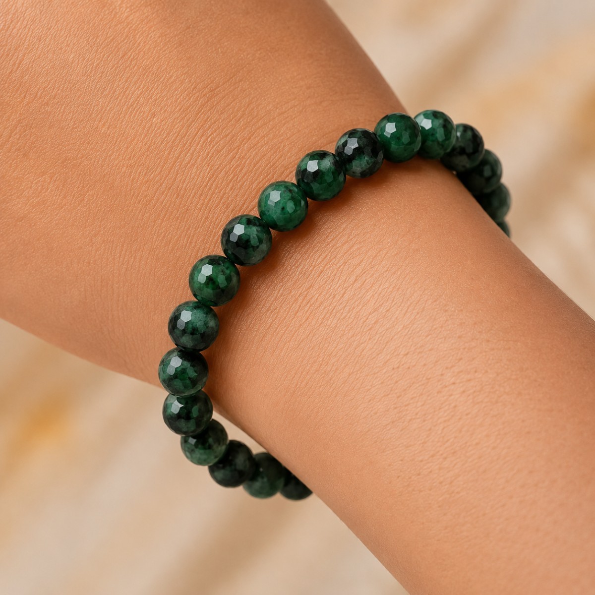Emerald Faceted Bracelet HQ-Shubhanjal Store emerald faceted bracelet hq
