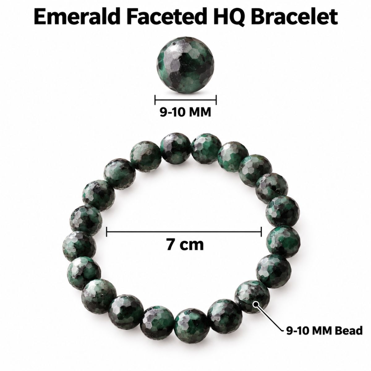 Emerald Faceted Bracelet HQ emerald faceted bracelet hq