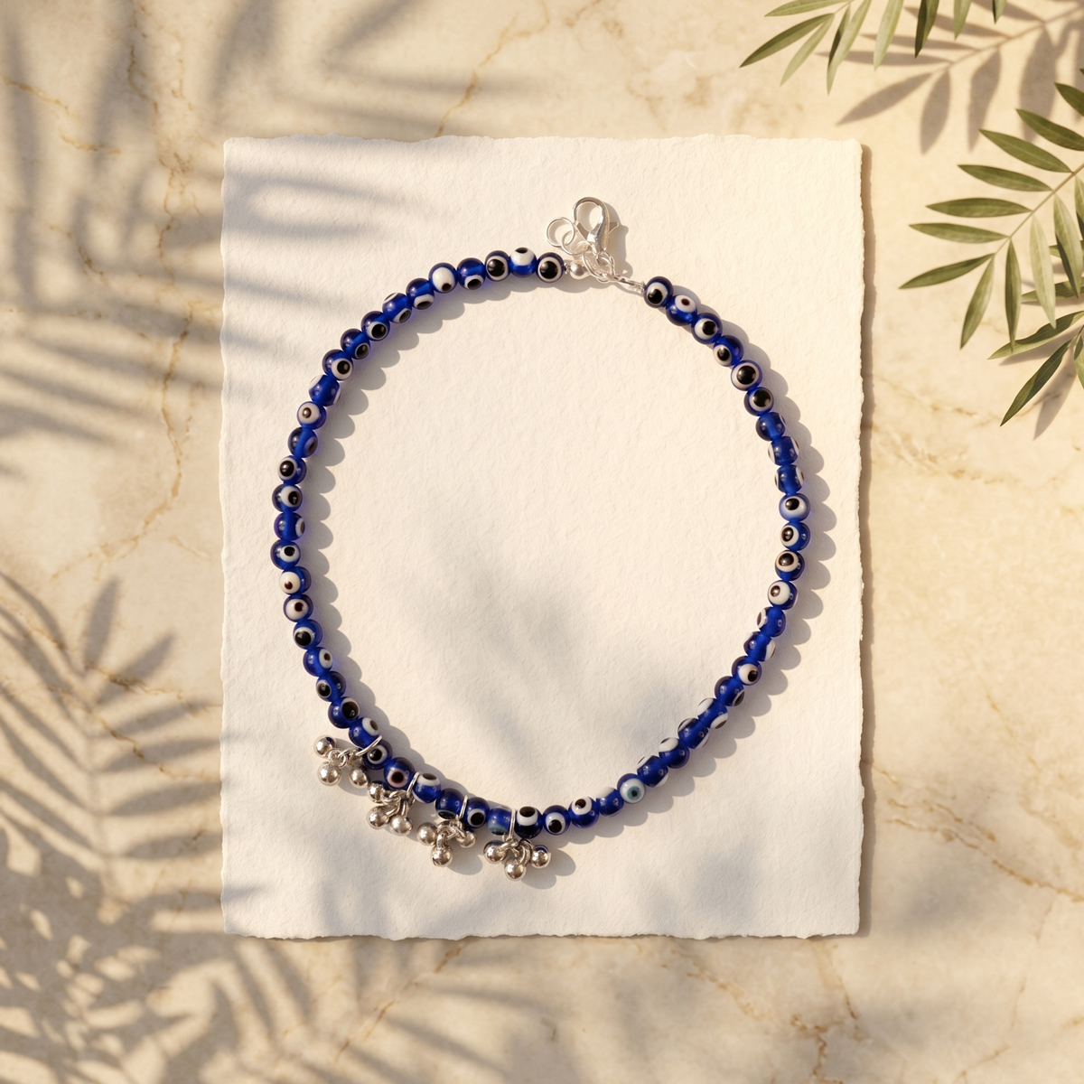 Evil Eyer Anklet 4mm (1) evil eye anklet 4mm