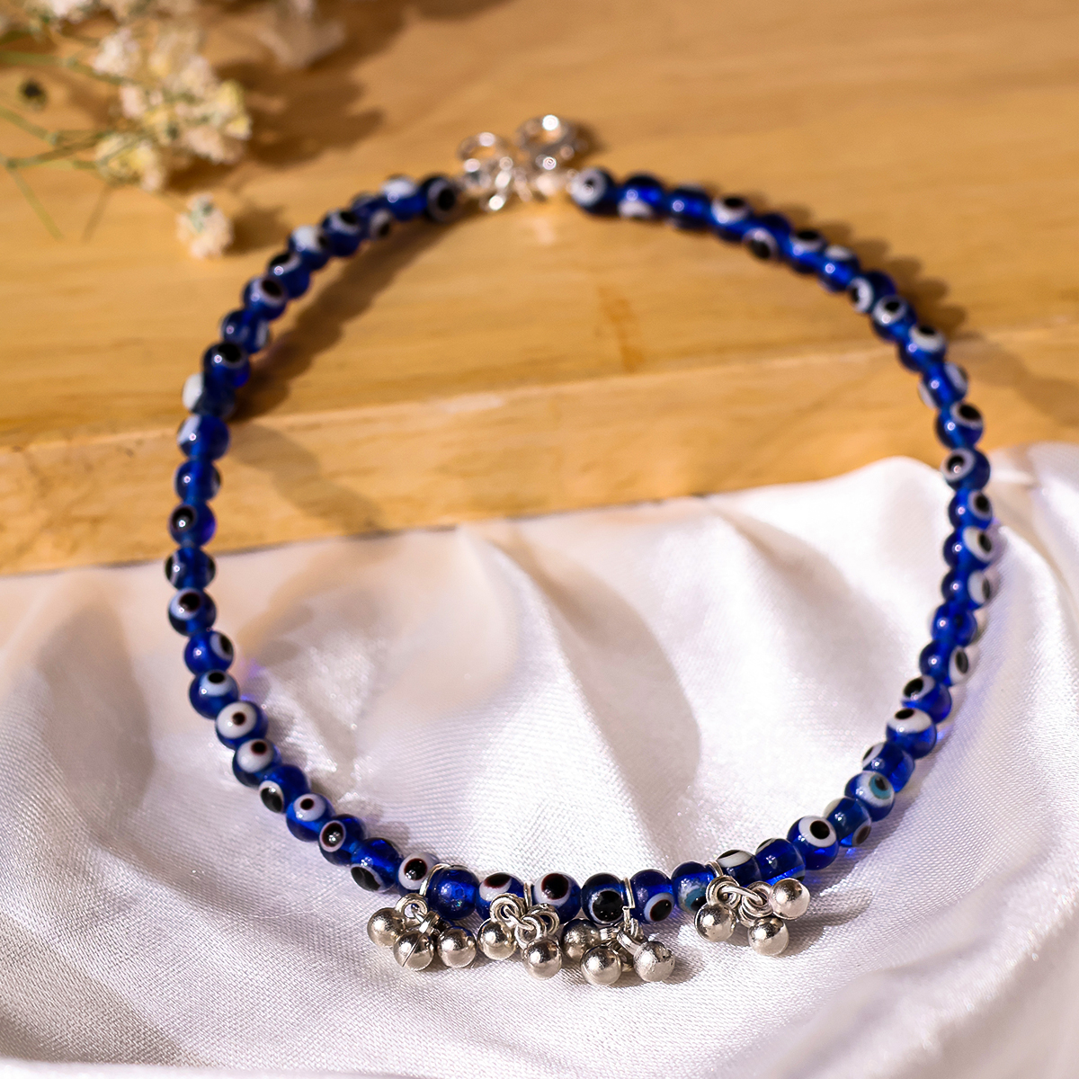 Evil Eyer Anklet 4mm (2) evil eye anklet 4mm
