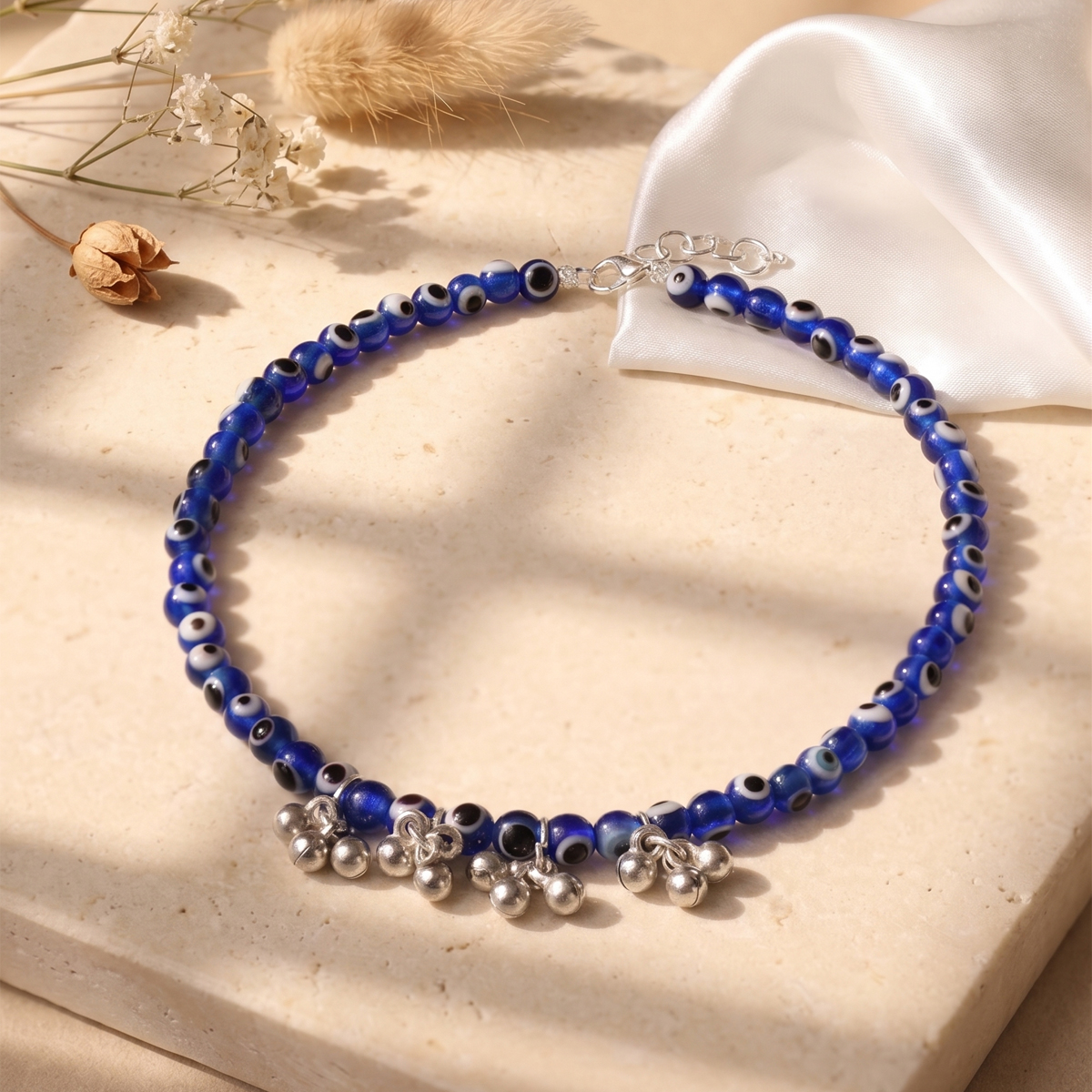Evil Eyer Anklet 4mm (4) evil eye anklet 4mm