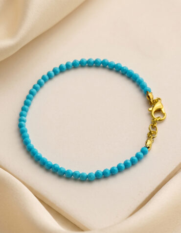 firoza faceted bracelet 3mm