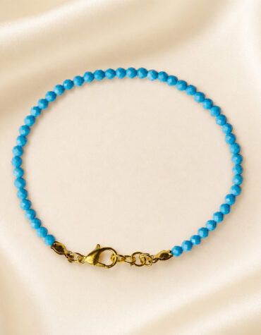 firoza faceted bracelet 3mm