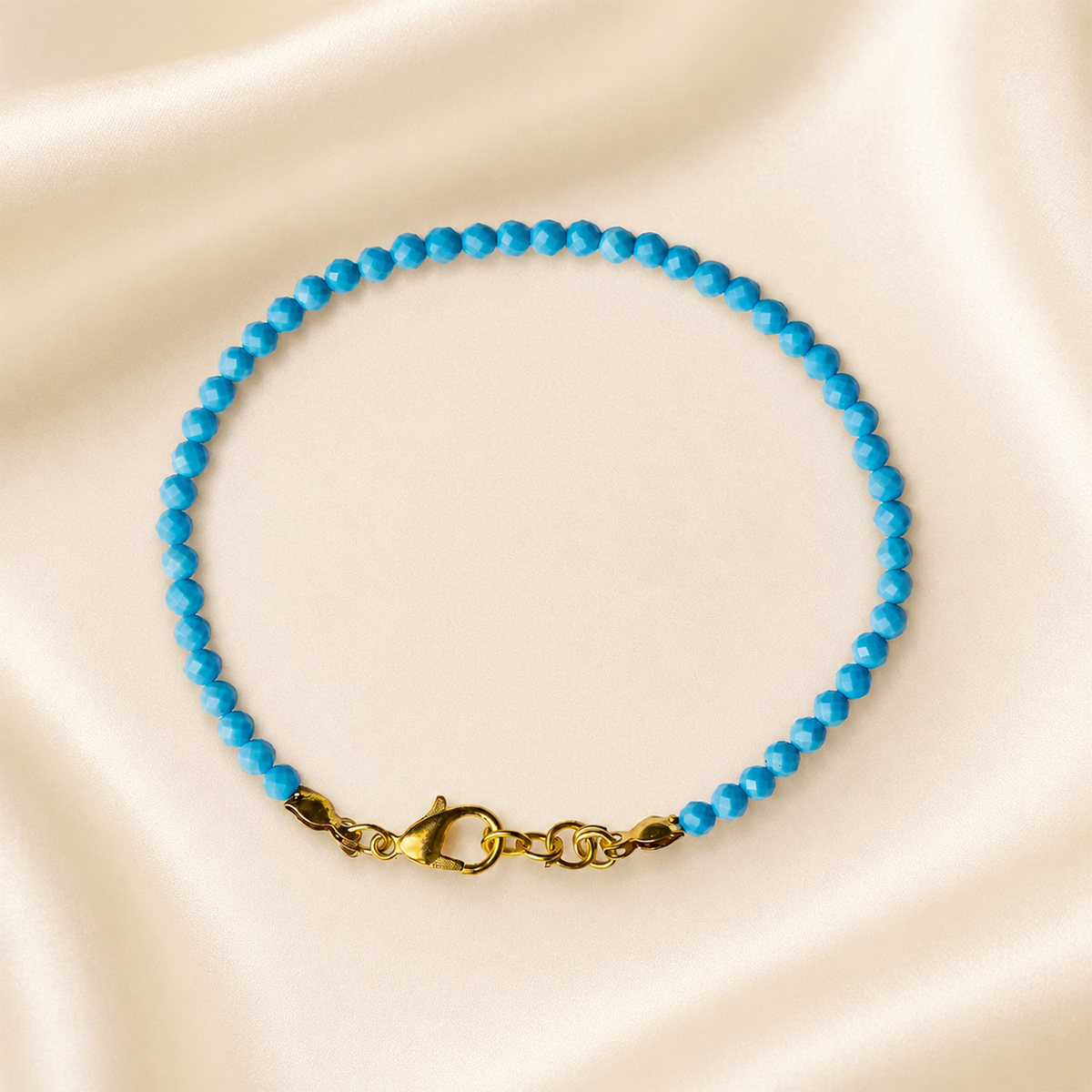 Firoza Faceted Bracelet 3mm-Shubhanjali Store (5) firoza faceted bracelet 3mm