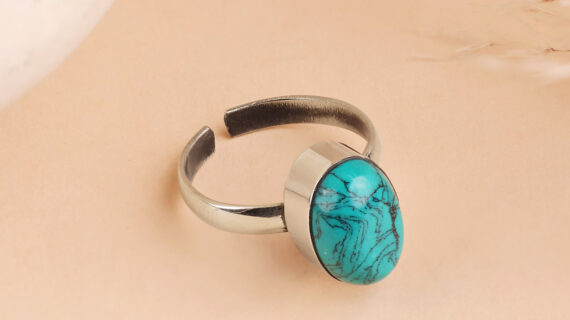 Firoza Oval Ring