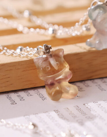 Fluorite Carvings Pendant-Shubhanjali Store