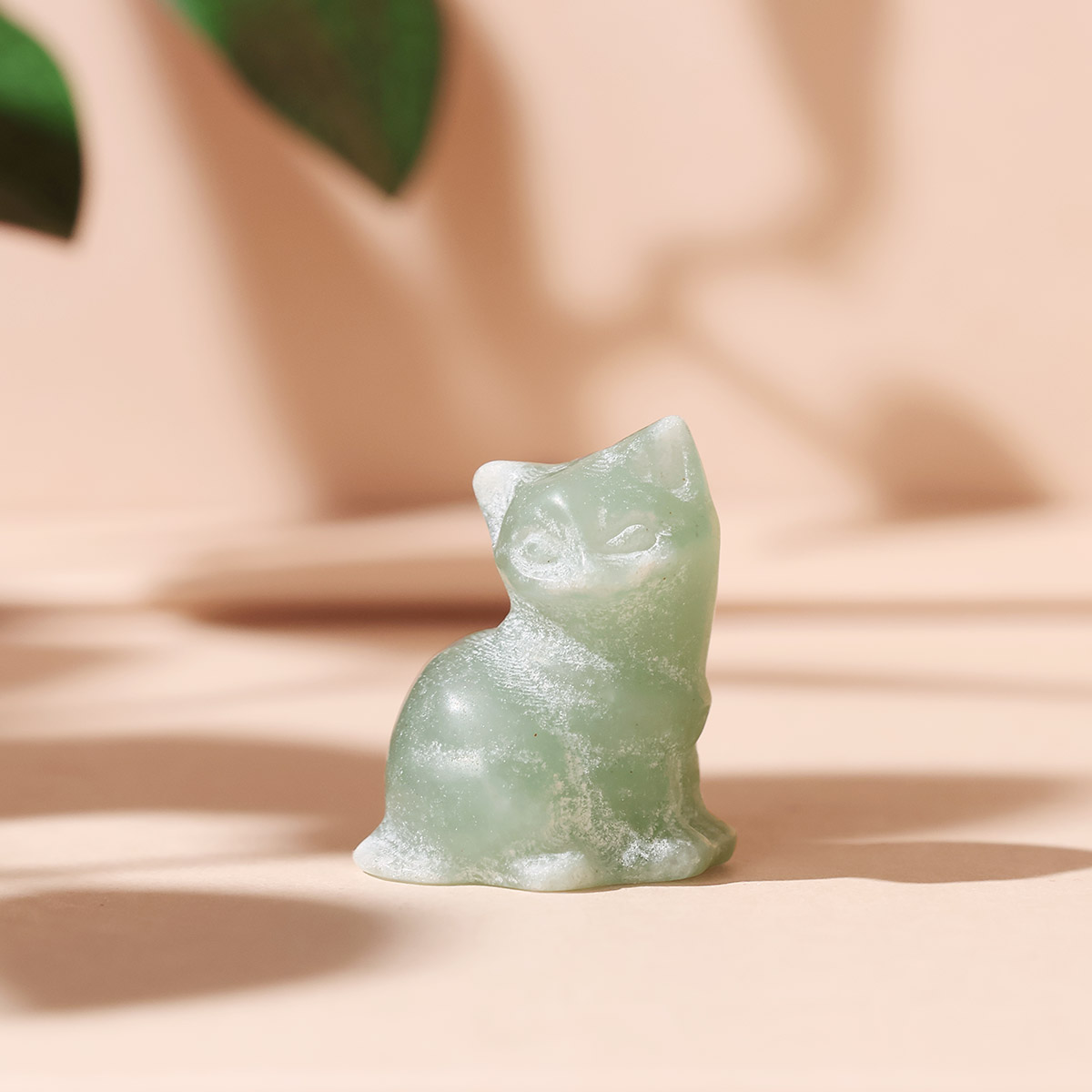 Green Aventurine Cat 1 Inch (2)