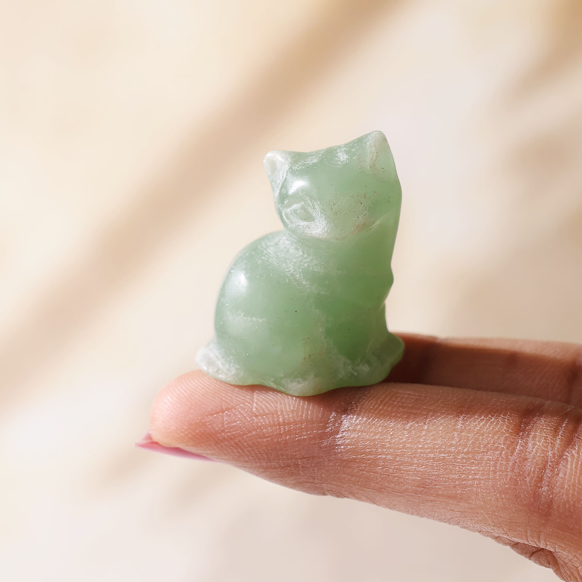 Green Aventurine Cat 1 Inch (3)