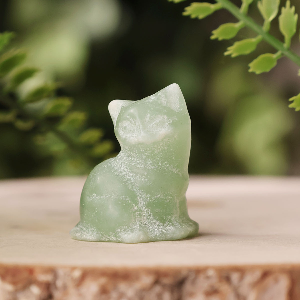 Green Aventurine Cat 1 Inch (7)