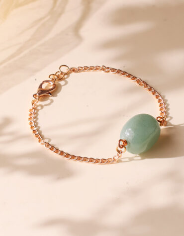 Green Aventurine single Tumble Bracelet-Shubhanjali Store