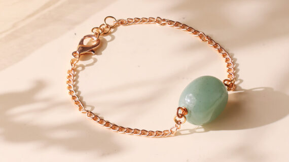 Green Aventurine Single Tumble Bracelet