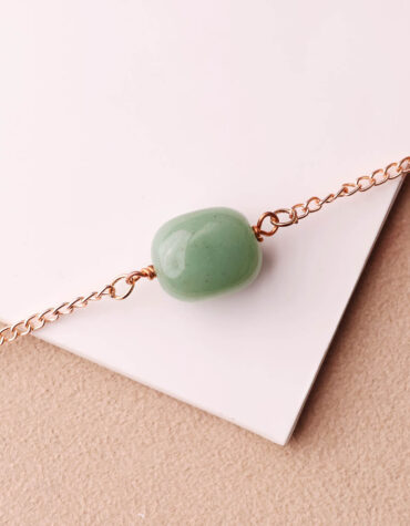 Green Aventurine single Tumble Bracelet-Shubhanjali Store
