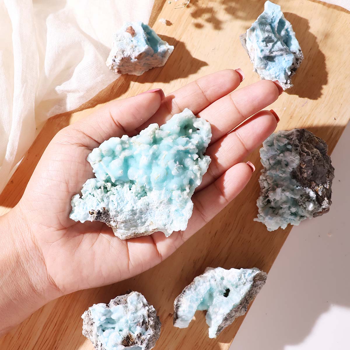 Hemimorphite Specimens Cluster (20)