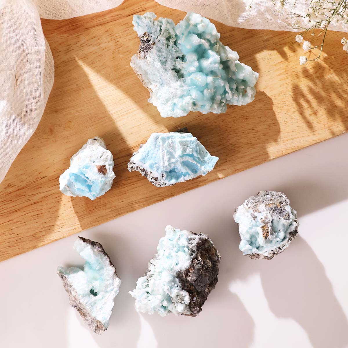 Hemimorphite Specimens Cluster (7)