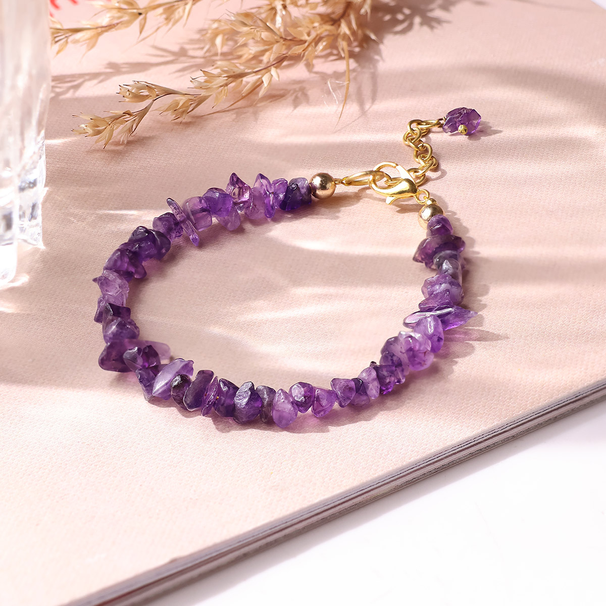 IMG_3333 amethyst chips chain bracelet
