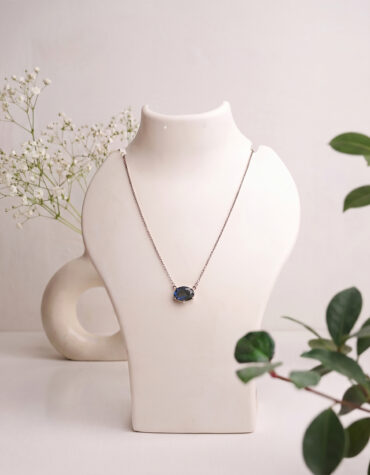 labradorite big pendant silver