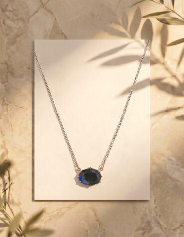 labradorite big pendant silver