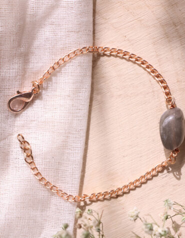 labradorite single tumble bracelet