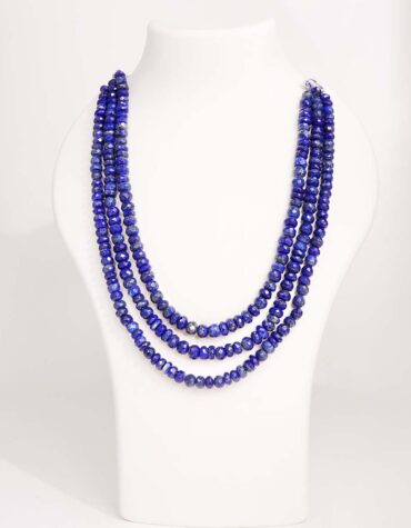 Lapis Bati Faceted 3 Layer Necklace-Shubhanjal Store