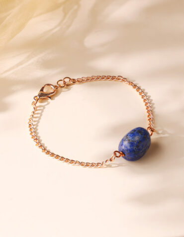 Lapis Single Tumble Bracelet-Shubhanjali Store