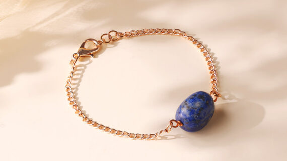 Lapis Single Tumble Bracelet