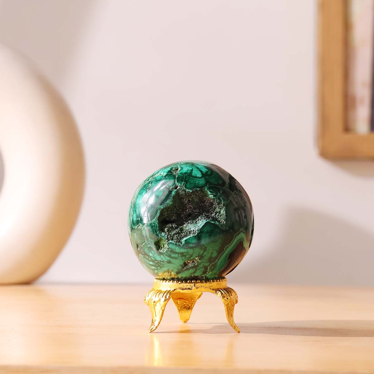 Malachite Druzy Ball (2)