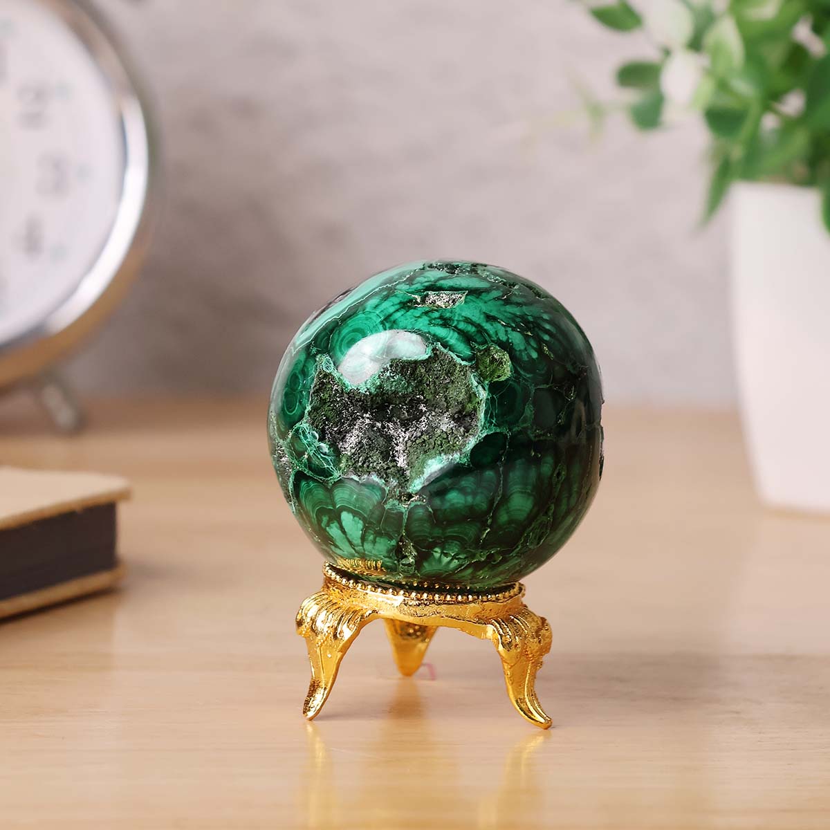 Malachite Druzy Ball (6)