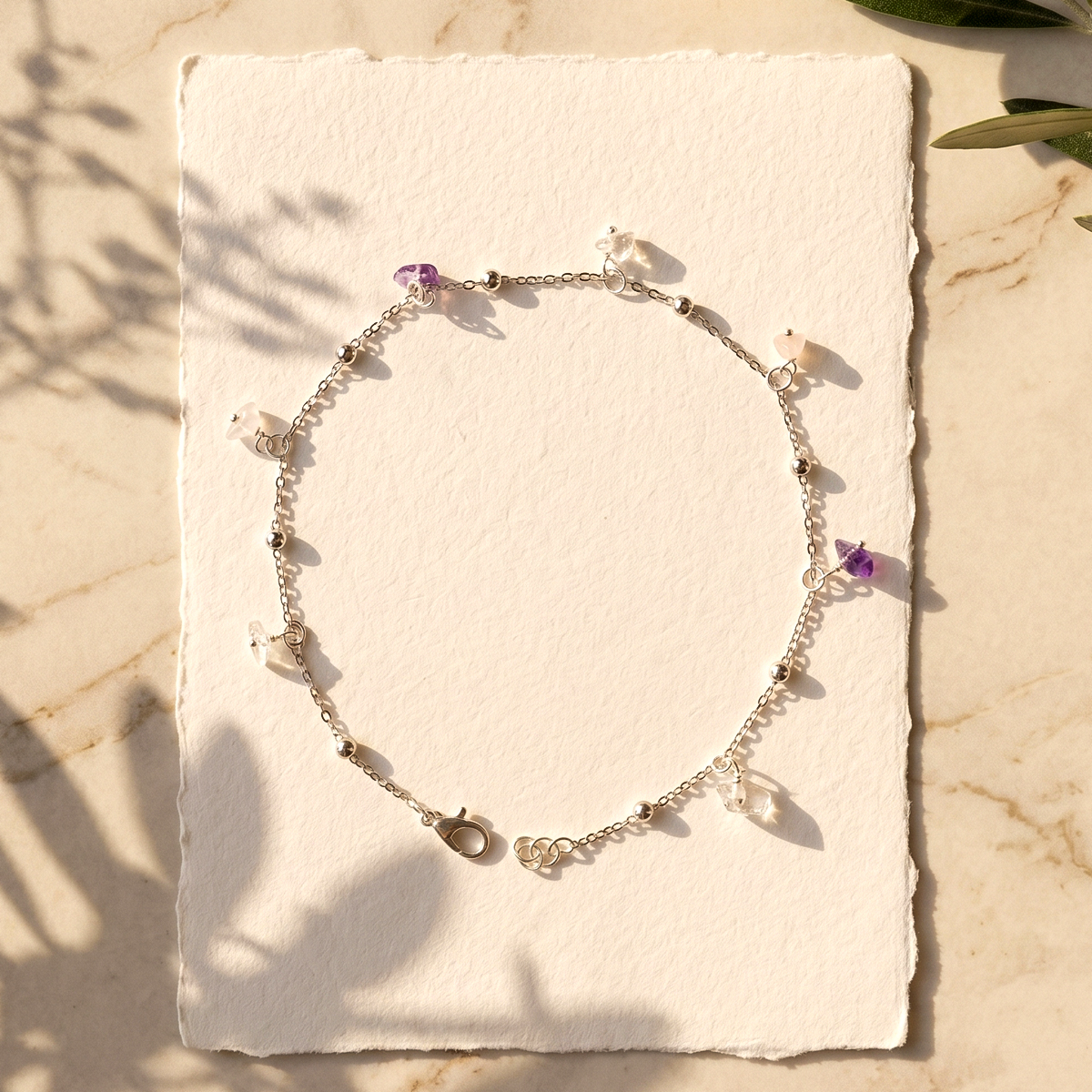 Mental Peace Calmness Chain Anklet-SHubhanjali Store (5) mental peace & calmness chain anklet