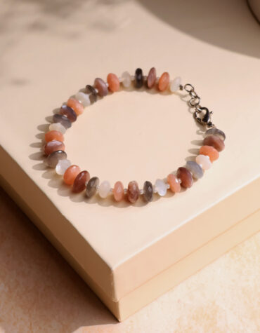 multi moonstone bati faceted big bracelet