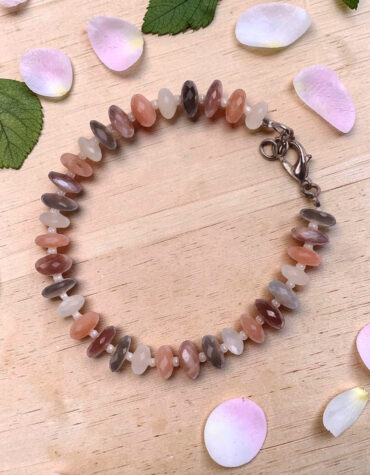 multi moonstone bati faceted big bracelet