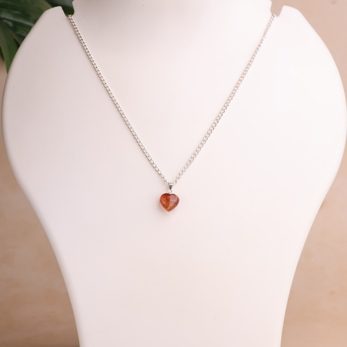 Multi Rutile Heart Pendant Silver-Shubhanjali Store (2) multi rutile heart pendant silver