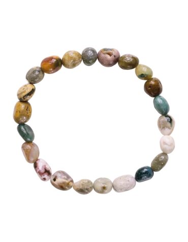 Ocean Jasper Small Tumble Bracelet-Shubhanjali Store