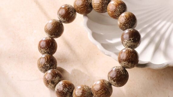 Old Brown Chess Agarwood Bracelet 16mm