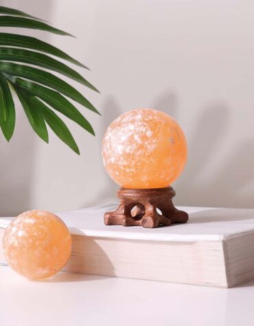 Orange Selenite Ball - Shubhanjali Store