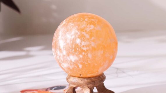 Orange Selenite Sphere
