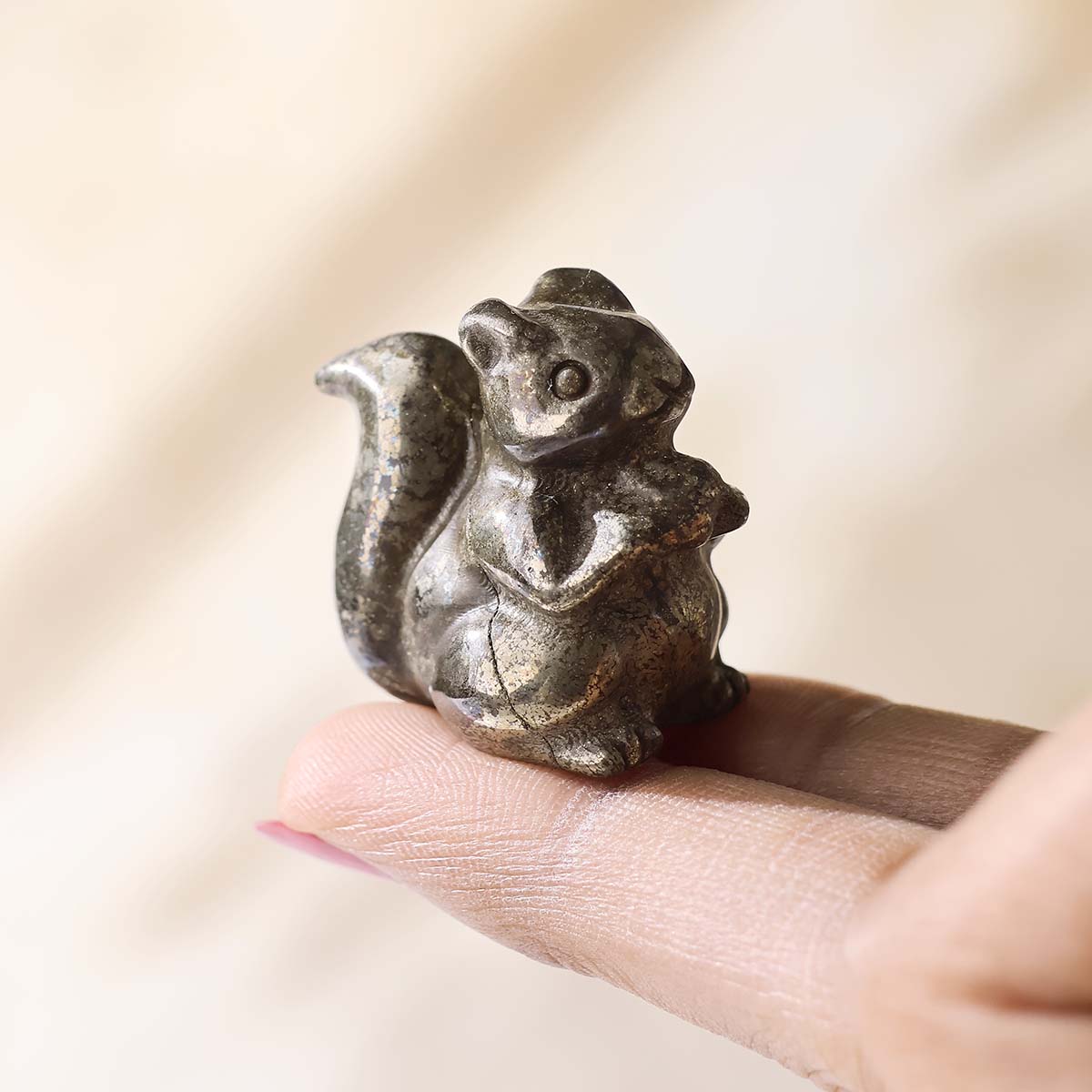 Pyrite Squirrel 1 Inch (1)
