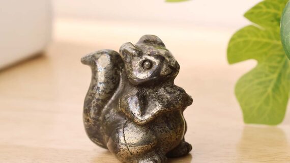 Pyrite Squirrel 1 Inch