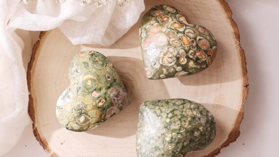 Rainforest Jasper Heart