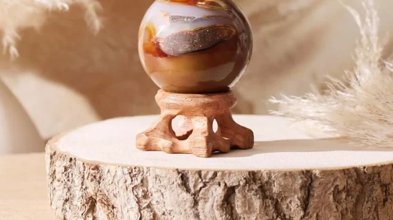Red Carnelian Druzy Sphere