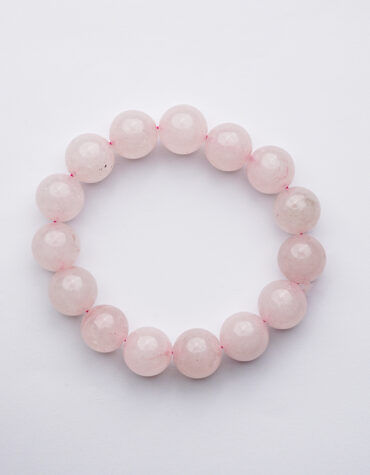 rose quartz bracelet 14mm