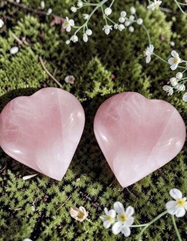 Rose Quartz Heart Medium-Shubhanjali Store